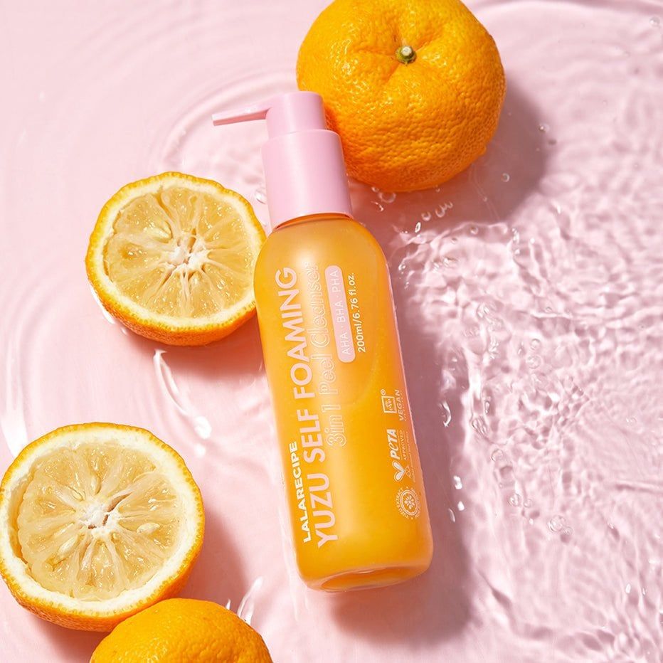  Sửa rửa mặt Lalarecipe Yuzu Self Foaming 3 in 1 Peel Cleanser 