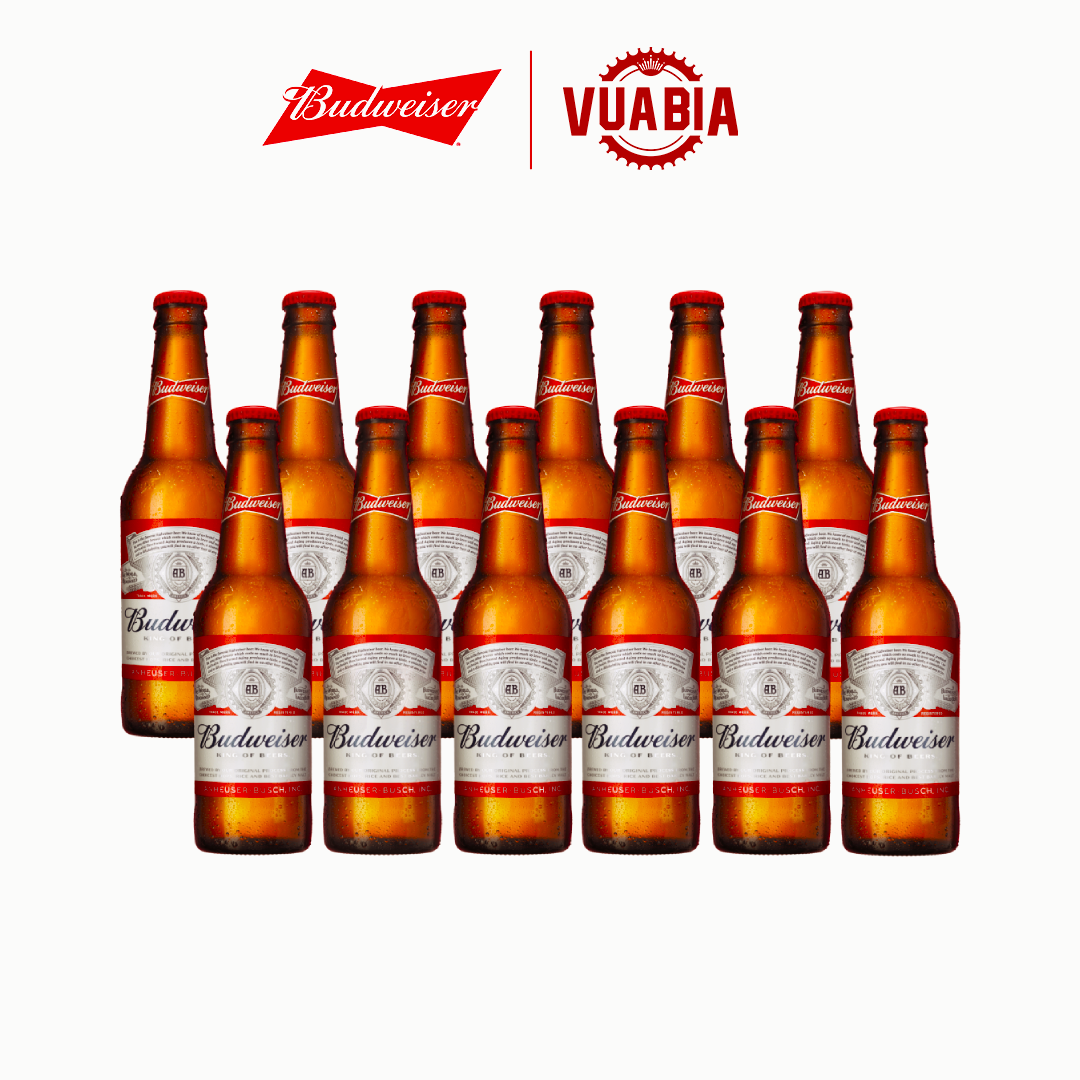 Combo 12 Chai Budweiser 330ml - QUÀ TẶNG KHÔNG BÁN