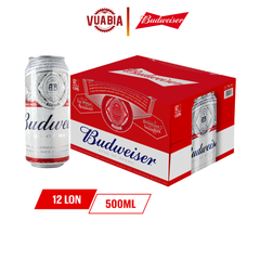 Bia Budweiser Thùng 12 Lon 500ml