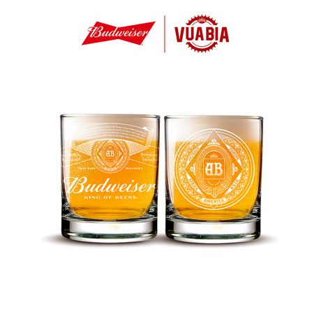 Combo 2 Ly Thủy Tinh Budweiser 325ml - QUÀ TẶNG KHÔNG BÁN