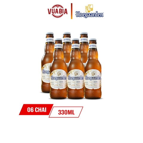 Lốc 6 Chai Hoegaarden White 330ml - QUÀ TẶNG KHÔNG BÁN