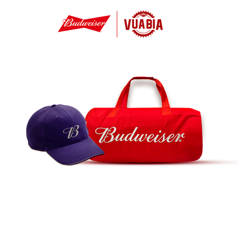 Combo 1 Túi Du Lịch Budweiser + 1 Nón Budweiser - QUÀ TẶNG KHÔNG BÁN