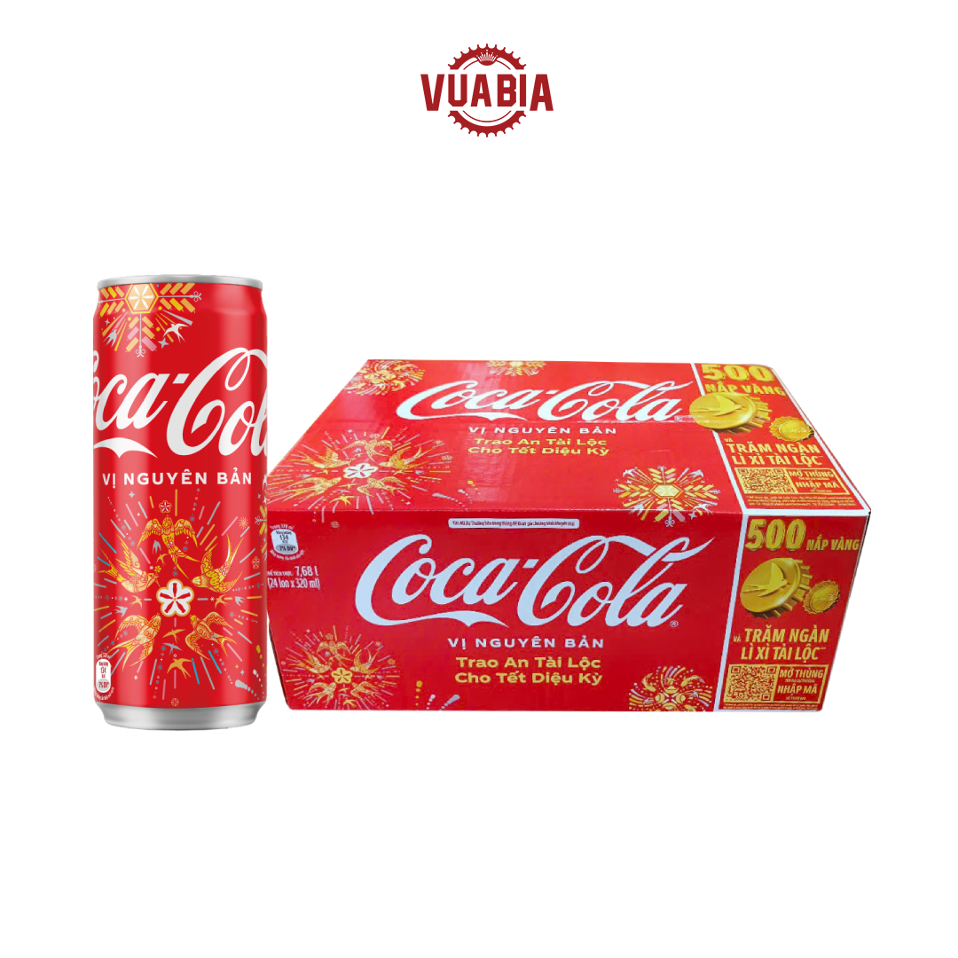 Thùng Coca 24 Lon 320ml - QUÀ TẶNG KHÔNG BÁN
