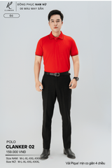 Áo Polo Thể Thao CLANKER 02 Nam , Nữ Màu Trắng