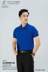 Áo Polo Thể Thao CLANKER 02 Nam , Nữ Màu Trắng