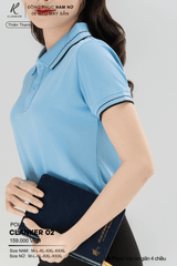 Áo Polo Thể Thao CLANKER 02 Nam , Nữ Màu Thiên Thanh