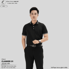 Áo Polo Thể Thao CLANKER 01 Nam , Nữ Màu Xanh Da Vải Cá Sấu Thể Thao Mịn Co Dãn 4 Chiều Phủ Nano Kháng Khuẩn