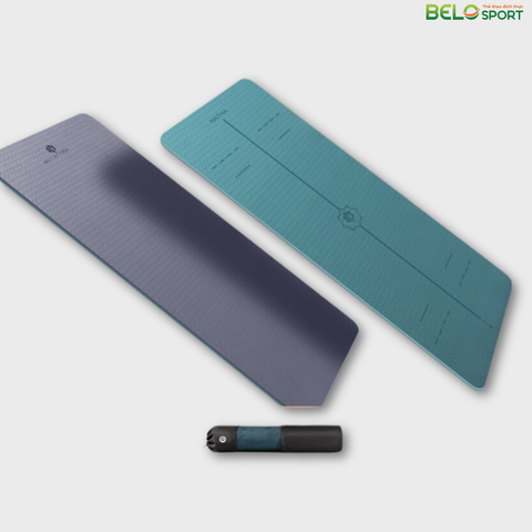 Thảm tập Yoga TPE định tuyến cao cấp rộng 80cm – có độ bám và chống trơn trượt rất tốt