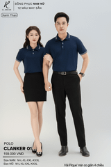Áo Polo Thể Thao CLANKER 01 Nam , Nữ Mùa Xanh Than Vải Cá Sấu Thể Thao Mịn Co Dãn 4 Chiều Phủ Nano Kháng Khuẩn