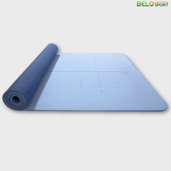 Thảm tập Yoga TPE định tuyến cao cấp rộng 80cm – có độ bám và chống trơn trượt rất tốt