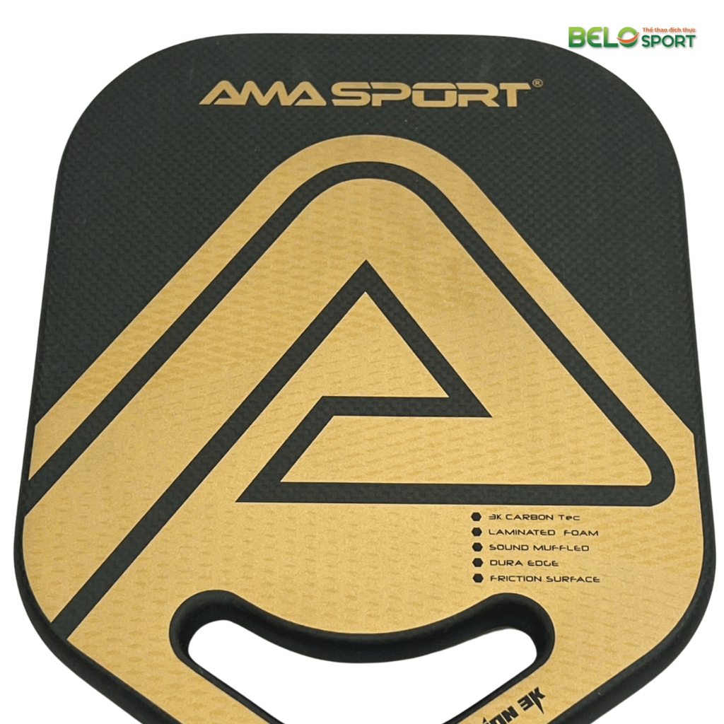 Vợt Pickleball AMASPORTS - PP 002 Chất Liệu Sợi Carbon 3K Màu Vàng