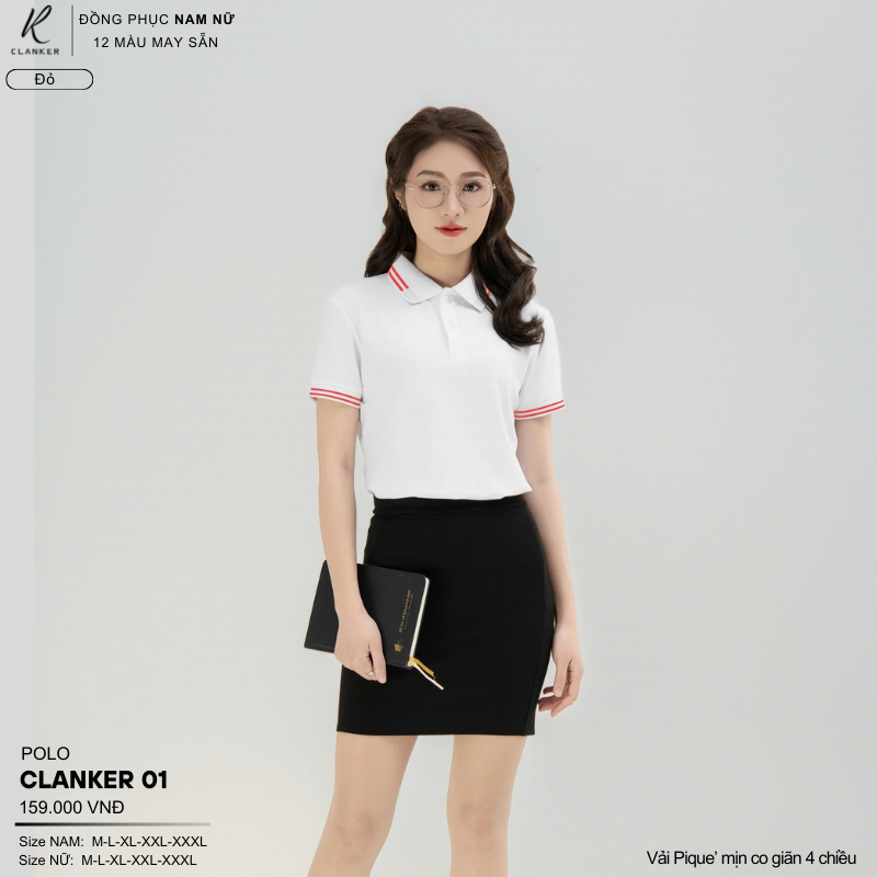 Áo Polo Thể Thao CLANKER 01 Nam , Nữ Màu Xanh Bích Vải Cá Sấu Thể Thao Mịn Co Dãn 4 Chiều Phủ Nano Kháng Khuẩn