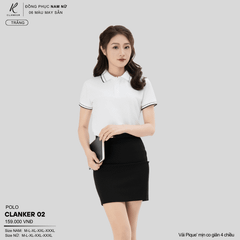 Áo Polo Thể Thao CLANKER 02 Nam , Nữ Màu Xanh Da