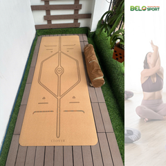 Thảm Yoga Clover Gỗ Bần