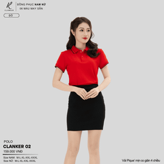 Áo Polo Thể Thao CLANKER 02 Nam , Nữ Màu Xanh Da