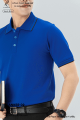 Áo Polo Thể Thao CLANKER 02 Nam , Nữ Màu Xanh Bích