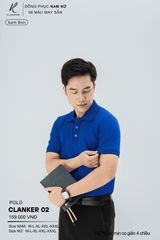 Áo Polo Thể Thao CLANKER 02 Nam , Nữ Màu Xanh Bích