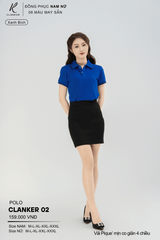 Áo Polo Thể Thao CLANKER 02 Nam , Nữ Màu Xanh Bích