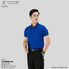 Áo Polo Thể Thao CLANKER 02 Nam , Nữ Màu Xanh Da