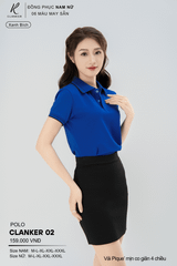 Áo Polo Thể Thao CLANKER 02 Nam , Nữ Màu Xanh Bích