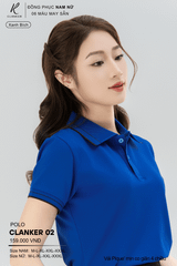 Áo Polo Thể Thao CLANKER 02 Nam , Nữ Màu Xanh Bích
