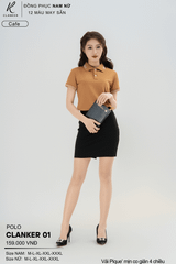 Áo Polo Thể Thao CLANKER 01 Nam , Nữ Màu Đỏ Vải Cá Sấu Thể Thao Mịn Co Dãn 4 Chiều Phủ Nano Kháng Khuẩn