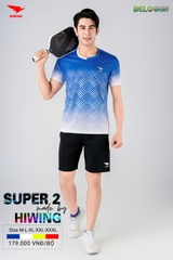 Áo Bóng Chuyền ,Cầu Lông ,Pickleball Hiwing Super 2 New 2025 Màu Xanh