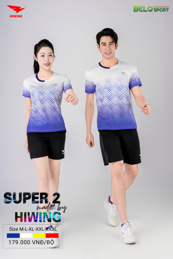 Áo Pickleball Hiwing Super 2 New 2025 Màu Trắng