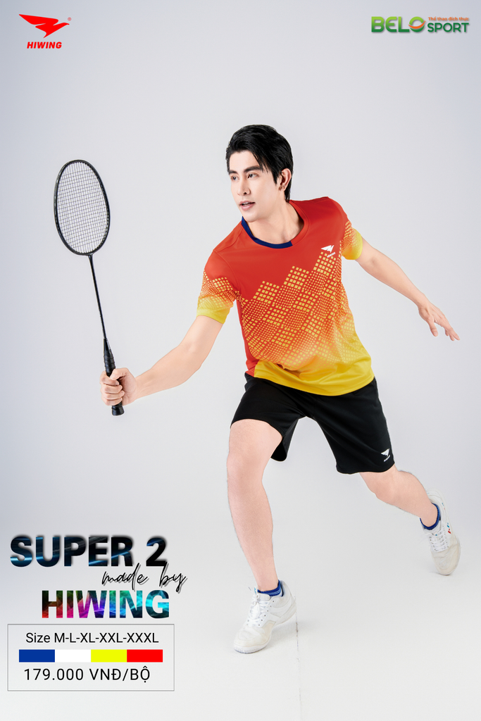 Áo Bóng Chuyền ,Cầu Lông ,Pickleball Hiwing Super 2 New 2025 Màu Đỏ