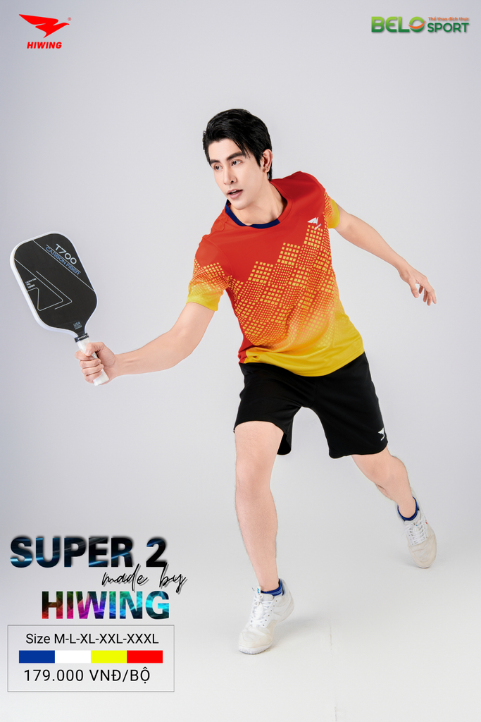 Áo Bóng Chuyền ,Cầu Lông ,Pickleball Hiwing Super 2 New 2025 Màu Đỏ