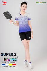 Áo Pickleball Hiwing Super 2 New 2025 Màu Trắng