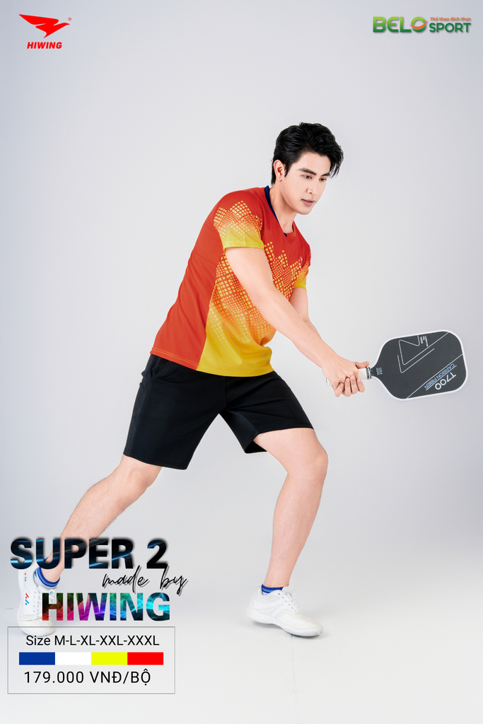 Áo Bóng Chuyền ,Cầu Lông ,Pickleball Hiwing Super 2 New 2025 Màu Đỏ