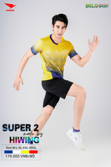 Áo Bóng Chuyền Hiwing Super 2 Màu Vàng