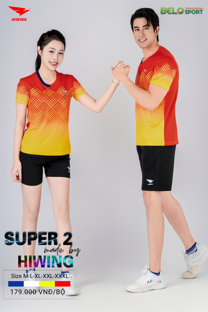 Áo Bóng Chuyền ,Cầu Lông ,Pickleball Hiwing Super 2 New 2025 Màu Đỏ