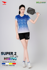 Áo Bóng Chuyền ,Cầu Lông ,Pickleball Hiwing Super 2 New 2025 Màu Xanh