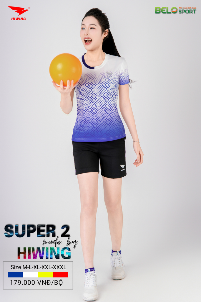 Áo Bóng Chuyền Hiwing Super 2 2025 Màu Trắng