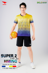 Áo Bóng Chuyền Hiwing Super 2 Màu Vàng