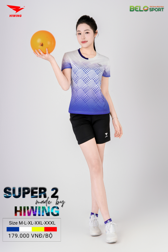 Áo Bóng Chuyền Hiwing Super 2 2025 Màu Trắng