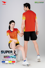 Áo Bóng Chuyền ,Cầu Lông ,Pickleball Hiwing Super 2 New 2025 Màu Đỏ