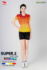 Áo Bóng Chuyền ,Cầu Lông ,Pickleball Hiwing Super 2 New 2025 Màu Đỏ