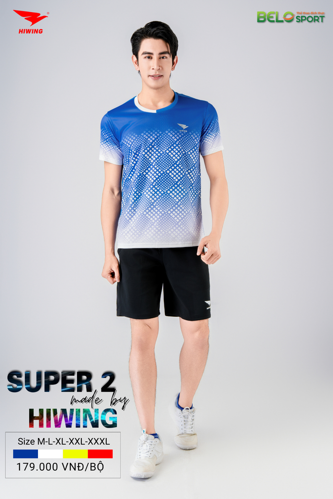 Áo Pickleball Hiwing Super 2 New 2025 Màu Xanh