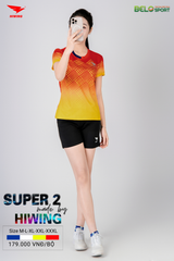Áo Bóng Chuyền ,Cầu Lông ,Pickleball Hiwing Super 2 New 2025 Màu Đỏ