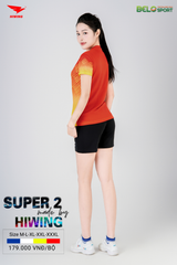 Áo Bóng Chuyền ,Cầu Lông ,Pickleball Hiwing Super 2 New 2025 Màu Đỏ