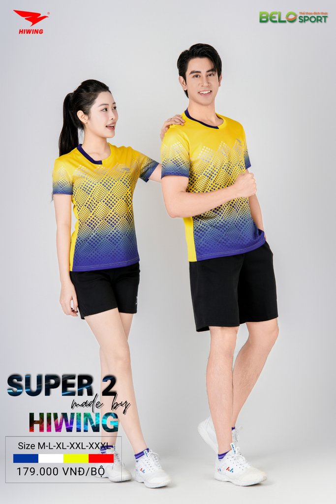 Áo Bóng Chuyền Hiwing Super 2 Màu Vàng
