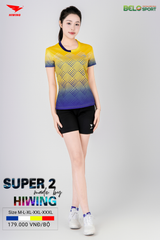Áo Pickleball Hiwing Super 2 New 2025 Màu Vàng