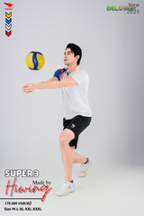 Áo Bóng Chuyền ,Cầu Lông ,Pickleball Hiwing Super 3 New 2025 Màu Trắng