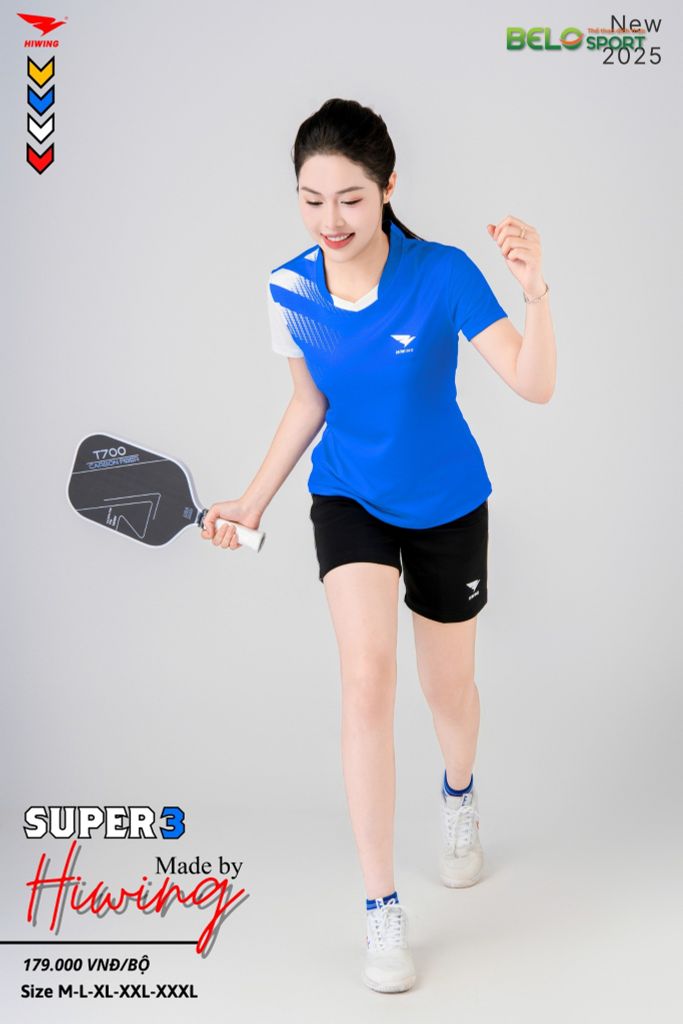 Áo Bóng Chuyền Hiwing Super 3 2025 Màu Xanh