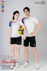 Áo Bóng Chuyền ,Cầu Lông ,Pickleball Hiwing Super 3 New 2025 Màu Trắng