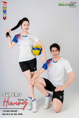 Áo Bóng Chuyền ,Cầu Lông ,Pickleball Hiwing Super 3 New 2025 Màu Trắng