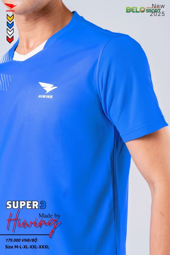 Áo Pickleball Hiwing Super 3 New 2025 Màu Xanh